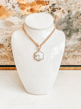 Load image into Gallery viewer, Reversible Beehive Gem Necklace
