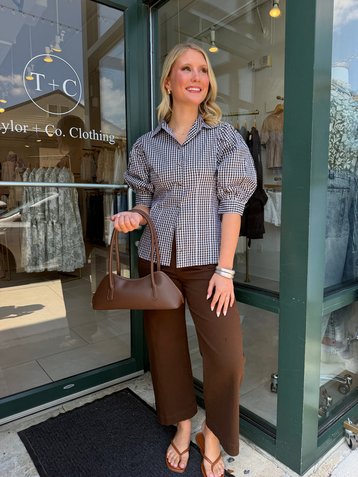 Beckham Plaid Blouse