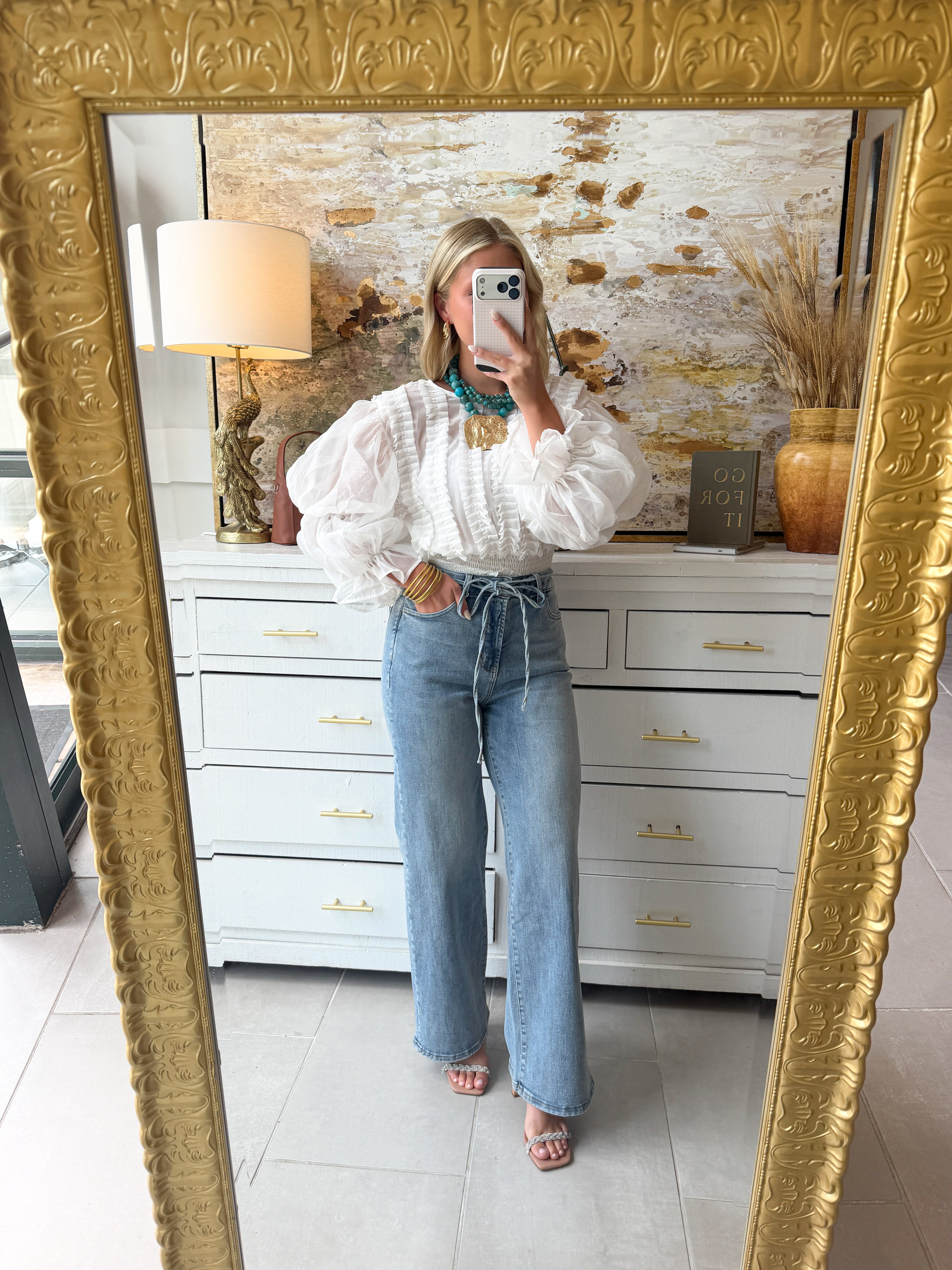 Aurelia Puff Top