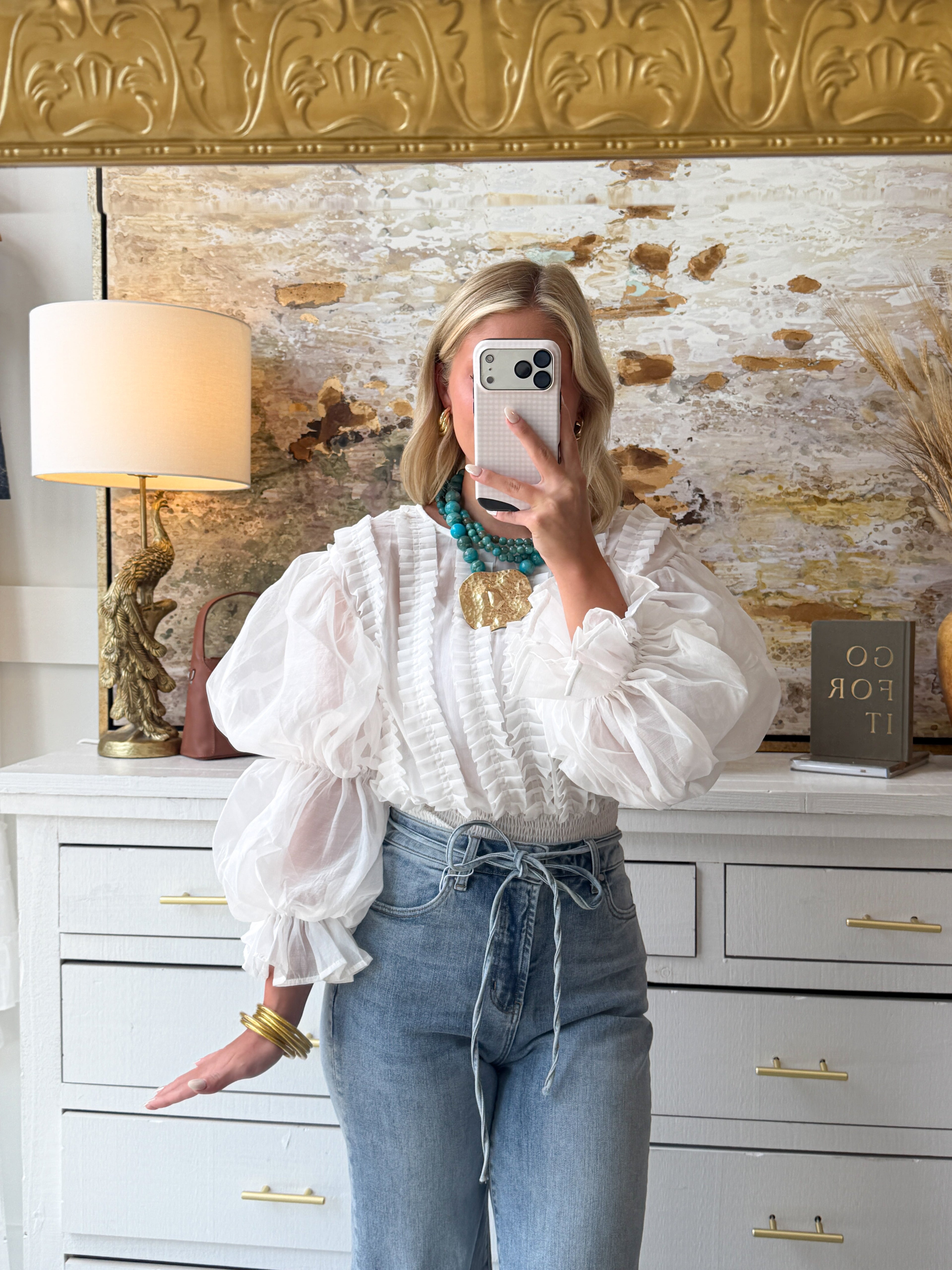 Aurelia Puff Top