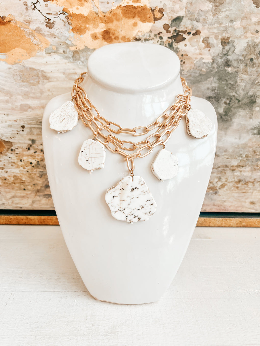 Mykal Natural Stone Necklace
