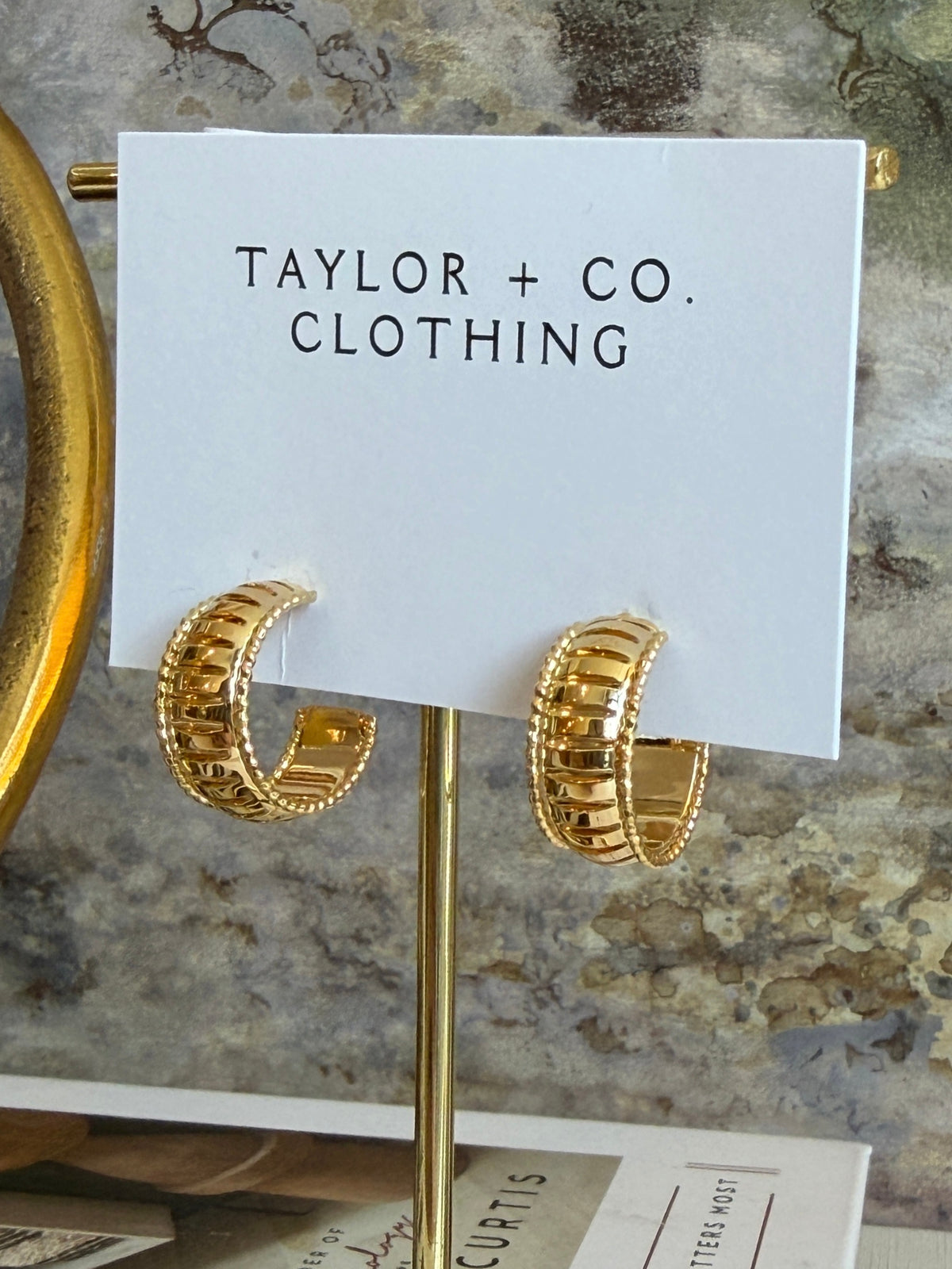 Pretty In Gold Earrings