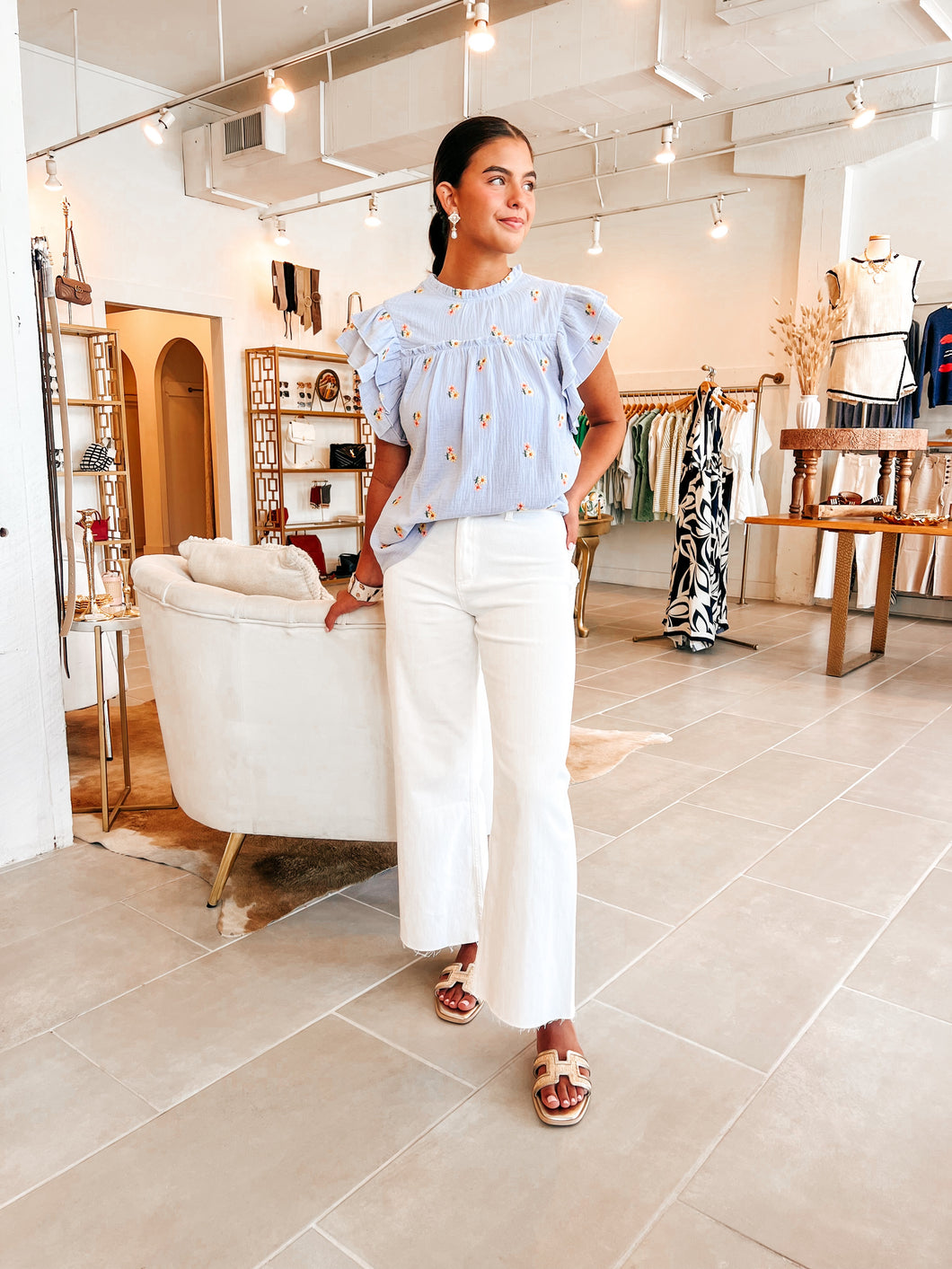 Rita Flower Blouse