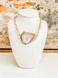 Druzy Statement Stone Necklace