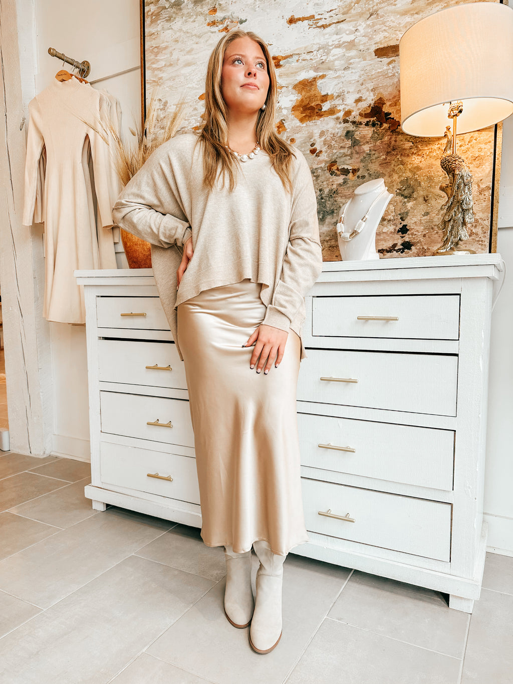 The Aby Grace Satin Skirt