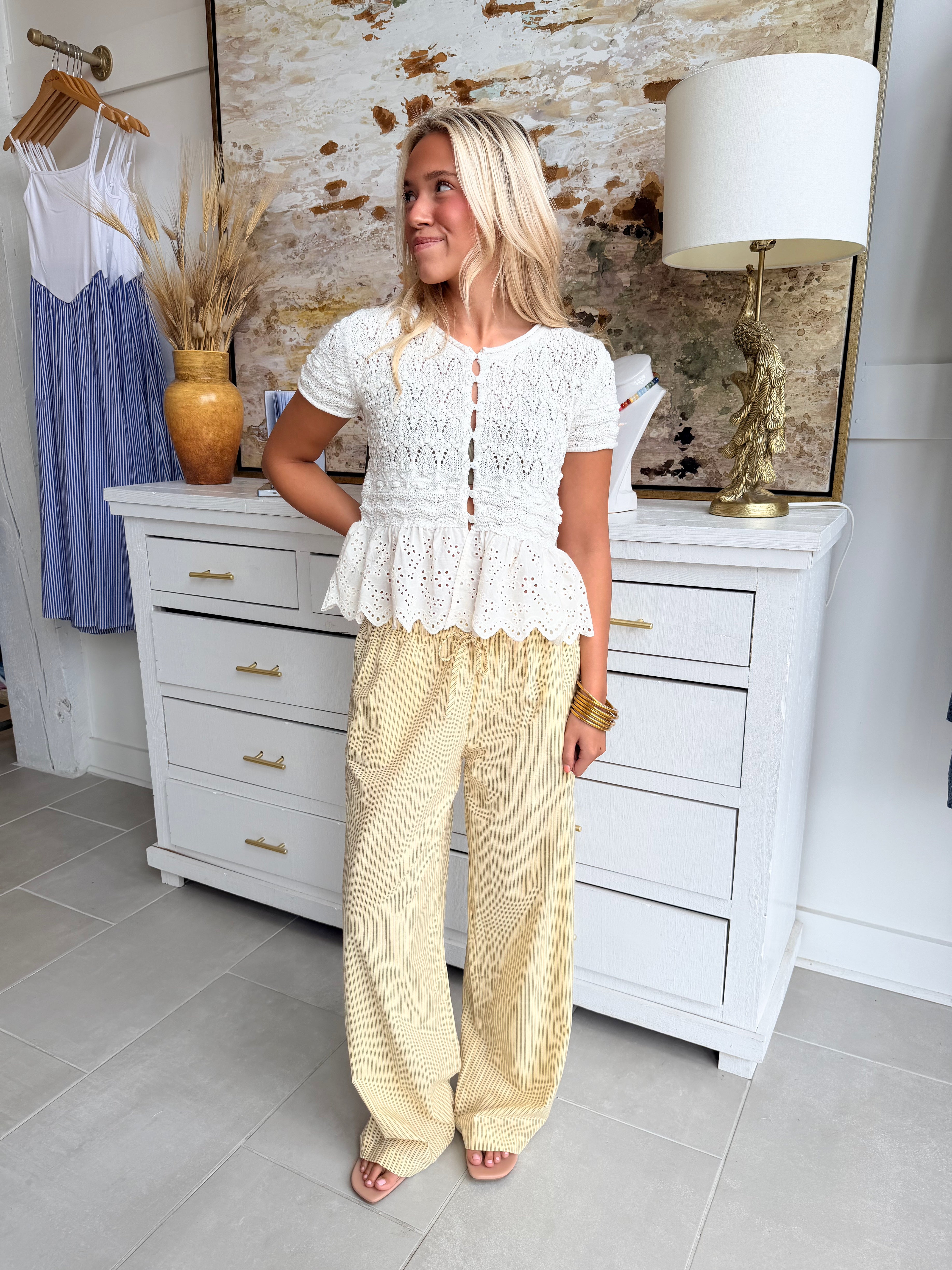 Ivory Lace Top