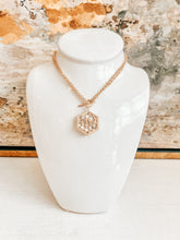 Load image into Gallery viewer, Reversible Beehive Gem Necklace
