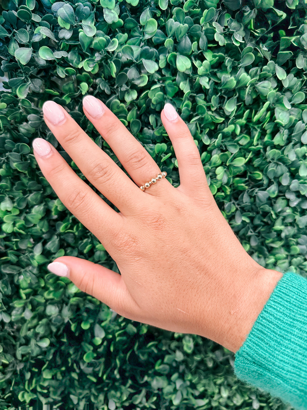 Gold-Filled 4mm and 2mm Waterproof Stretch Ring