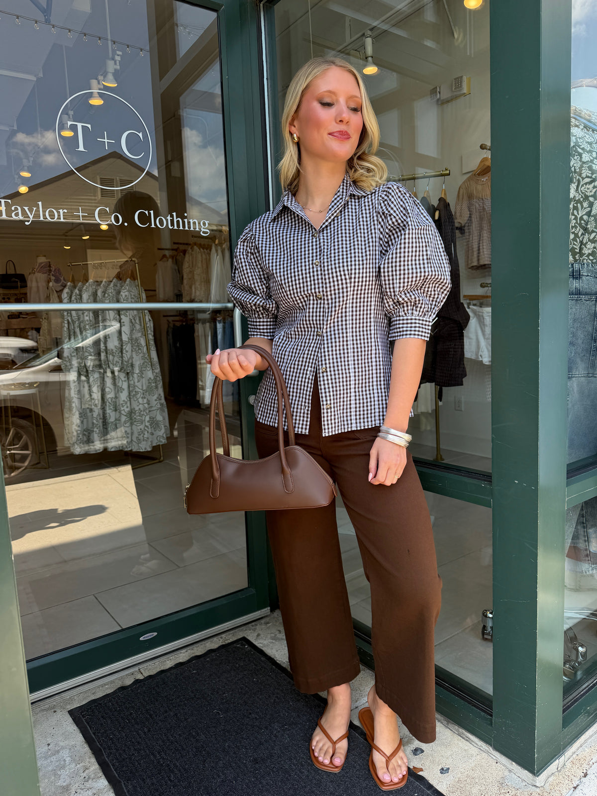 Beckham Plaid Blouse