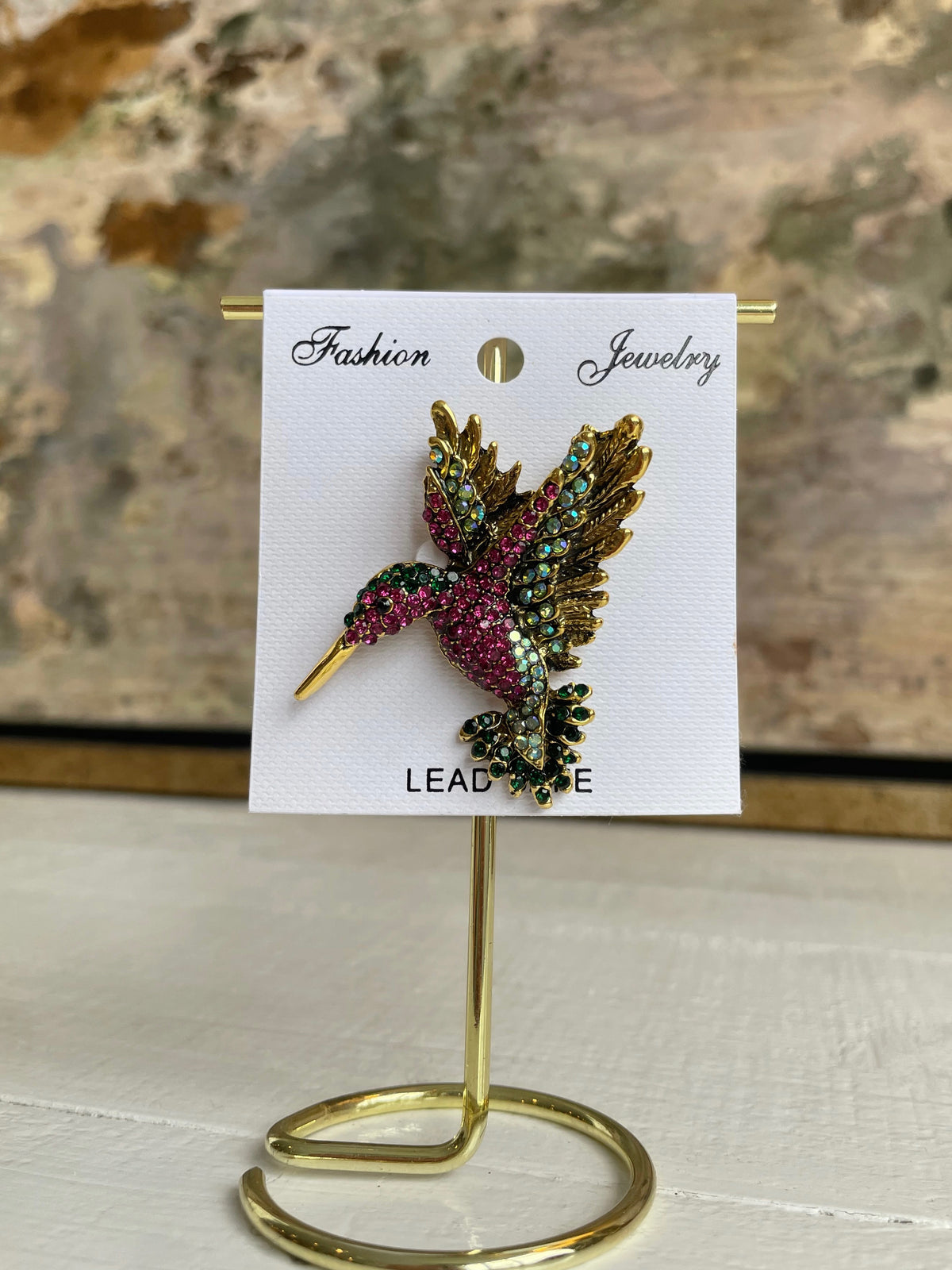 Wildlife Rhinestone Brooches