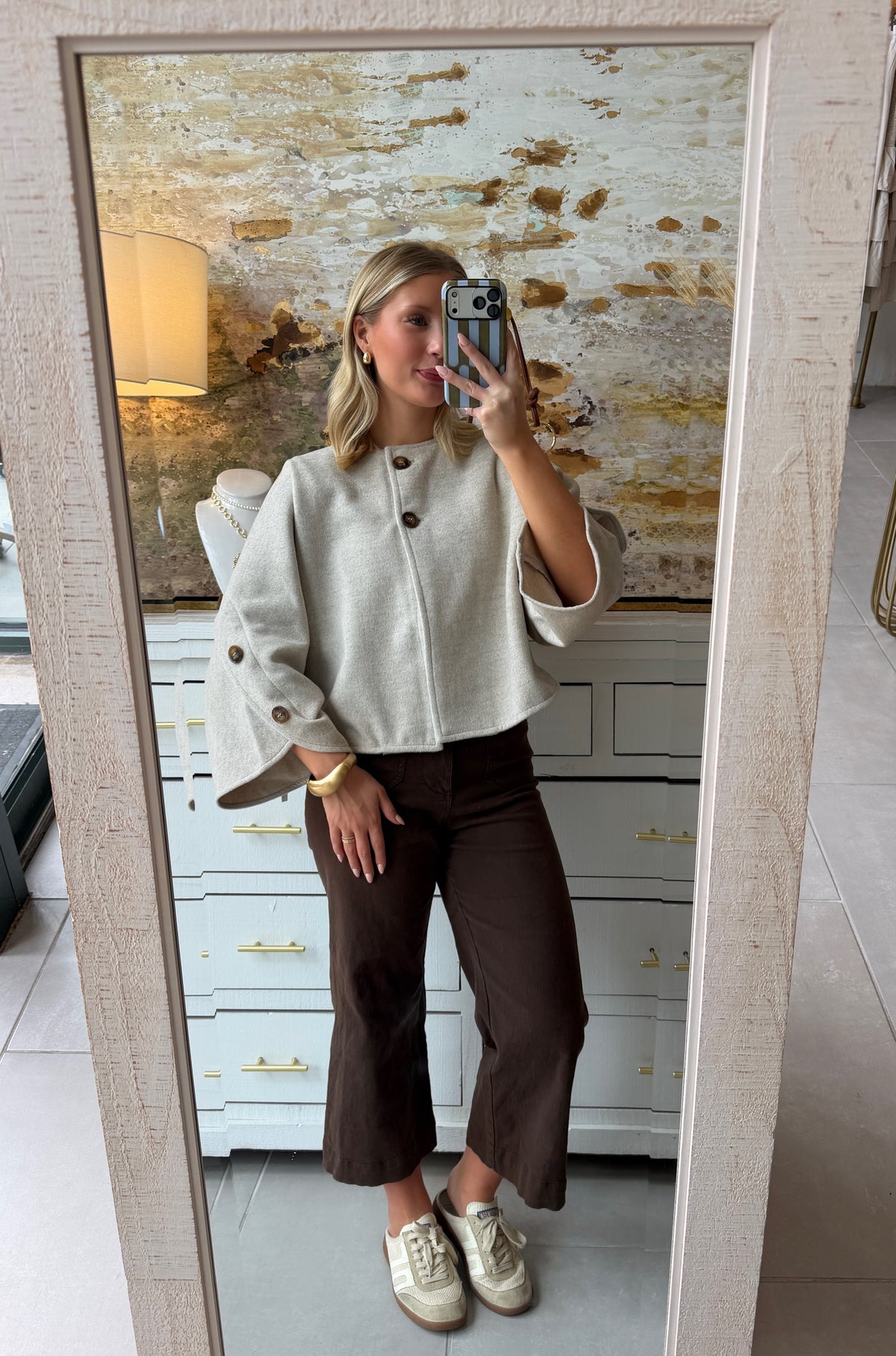 The Ivory Button Pullover