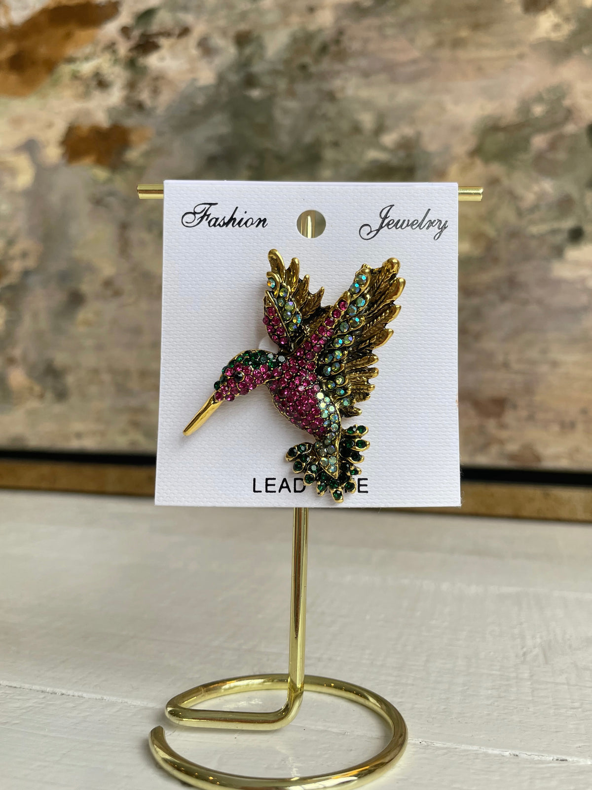 Wildlife Rhinestone Brooches