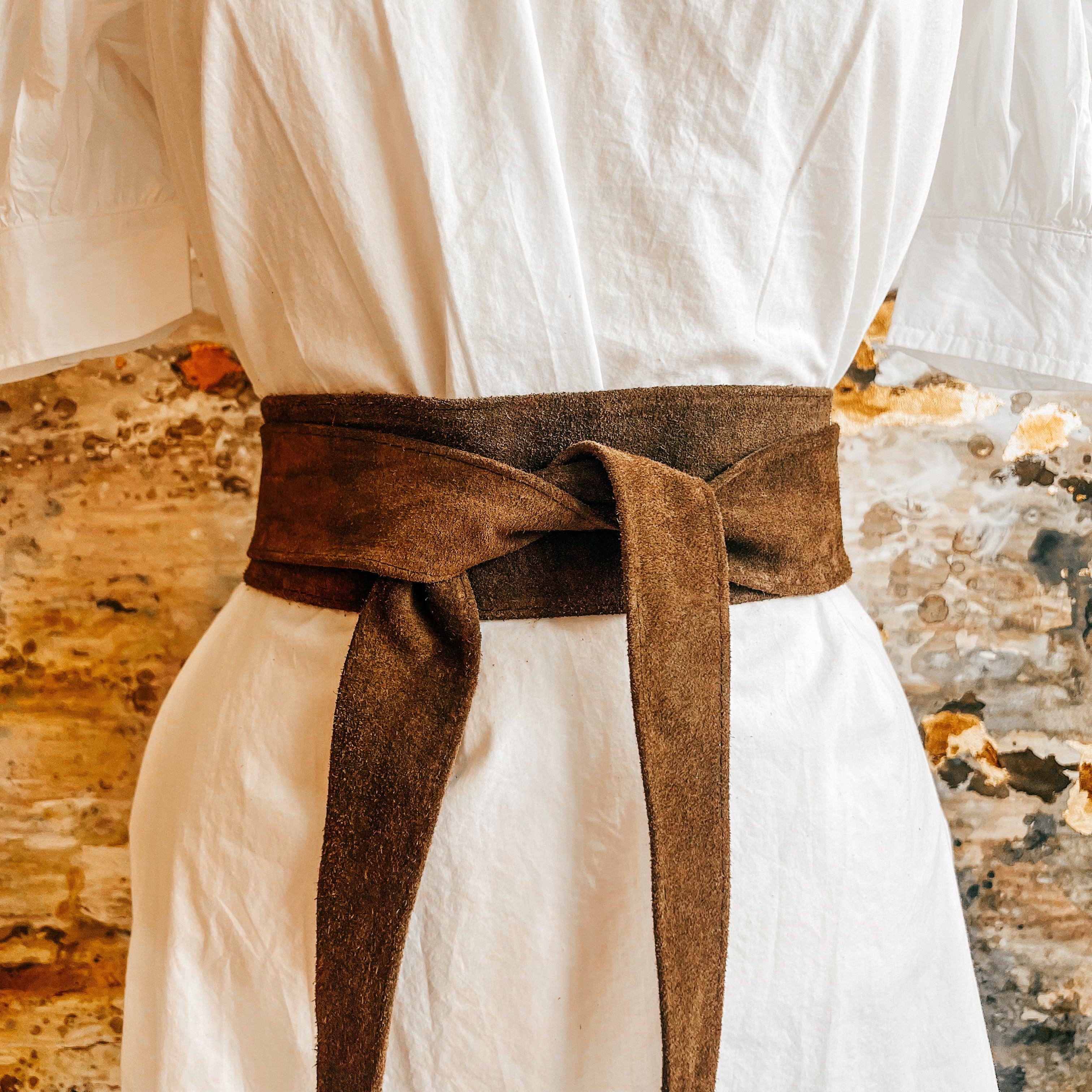 Suede Wrap Belt