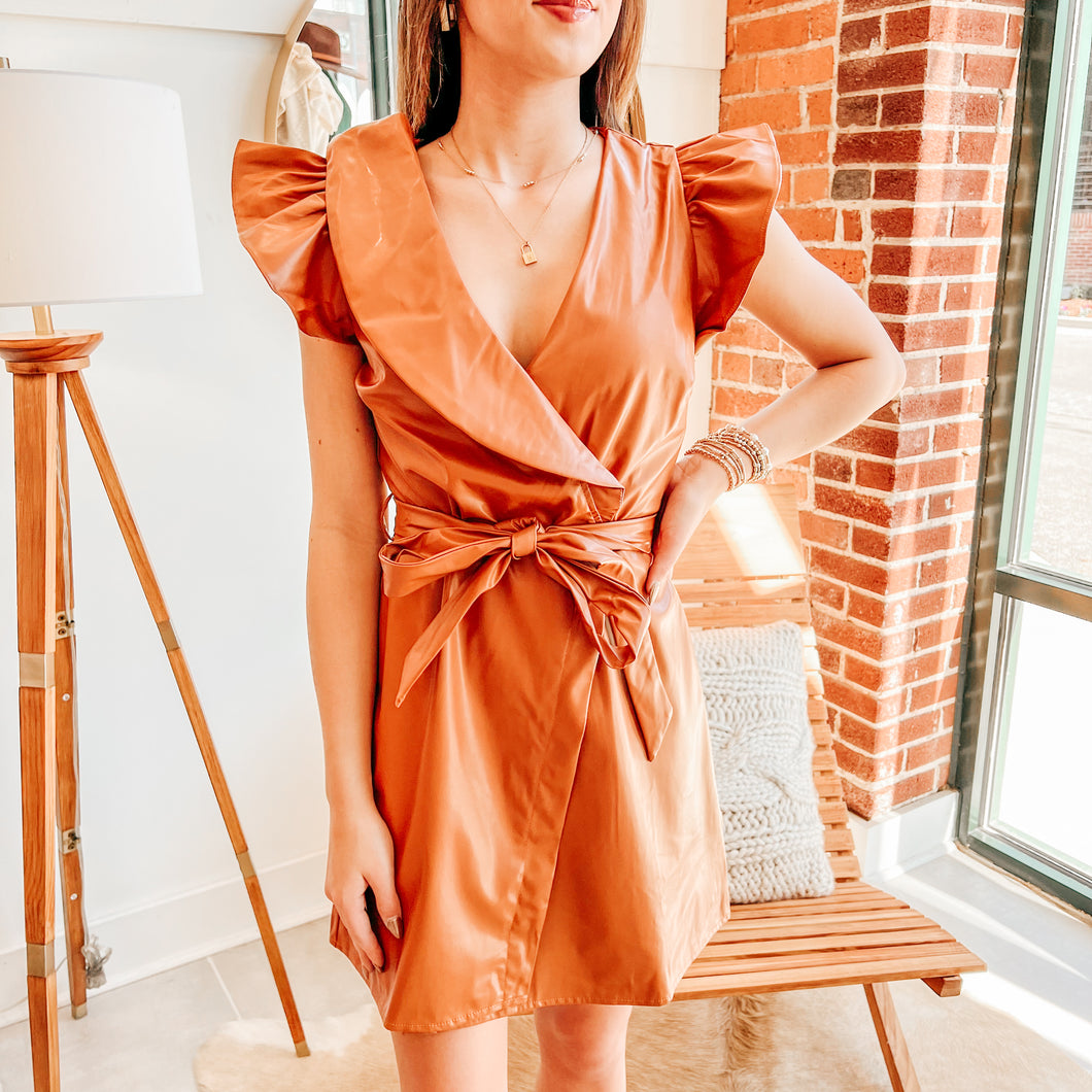 The Cassie Leather Dress