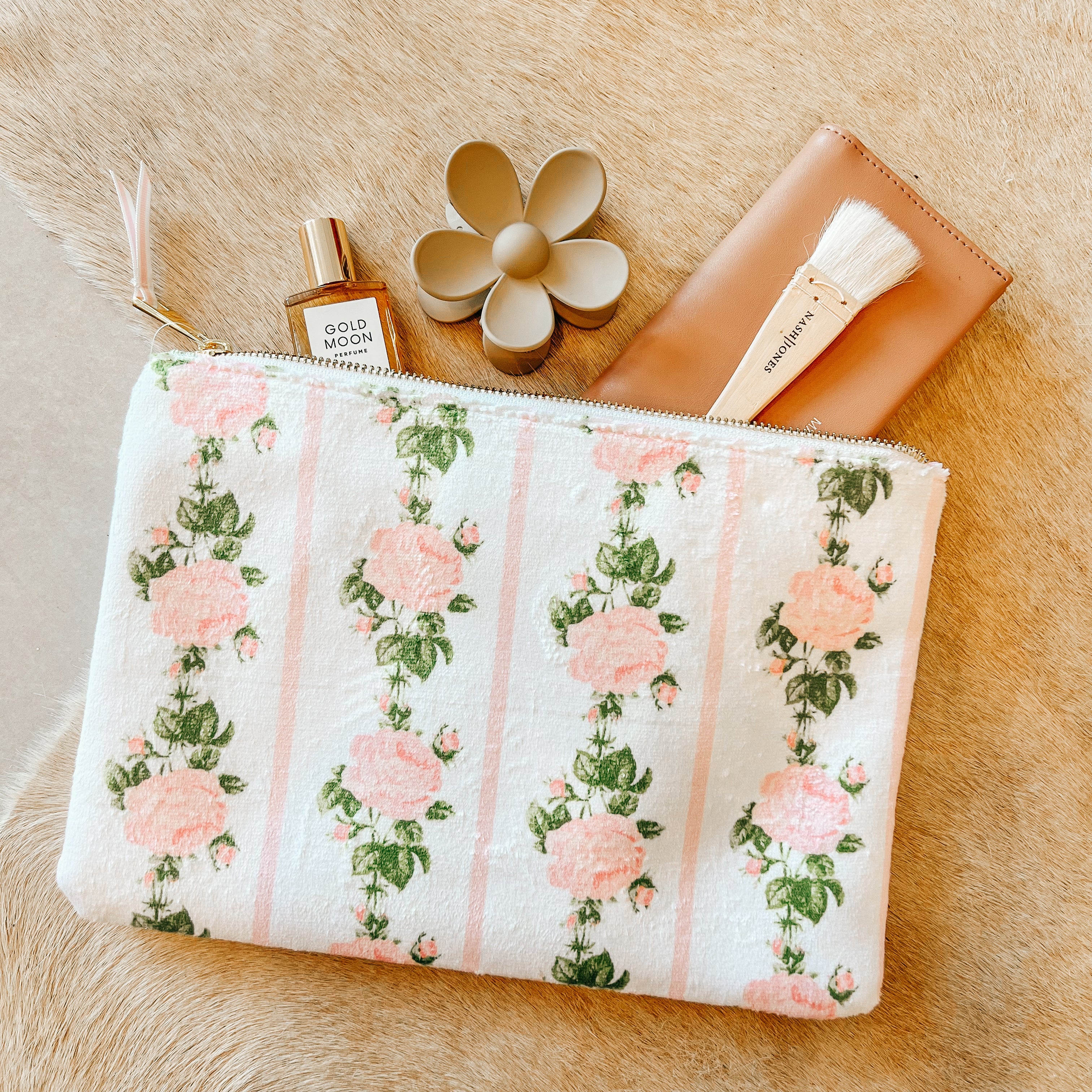 Floral Zip Pouch
