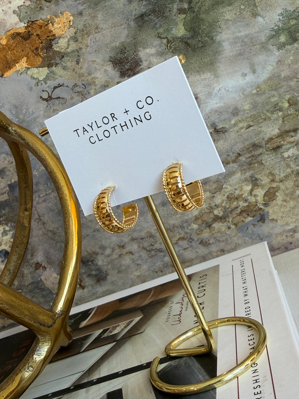Pretty In Gold Earrings