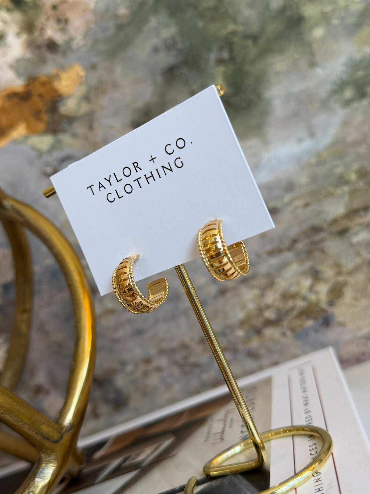 Pretty In Gold Earrings