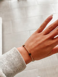 The Lucky Clover Bracelet In Black Mother Of Pearl