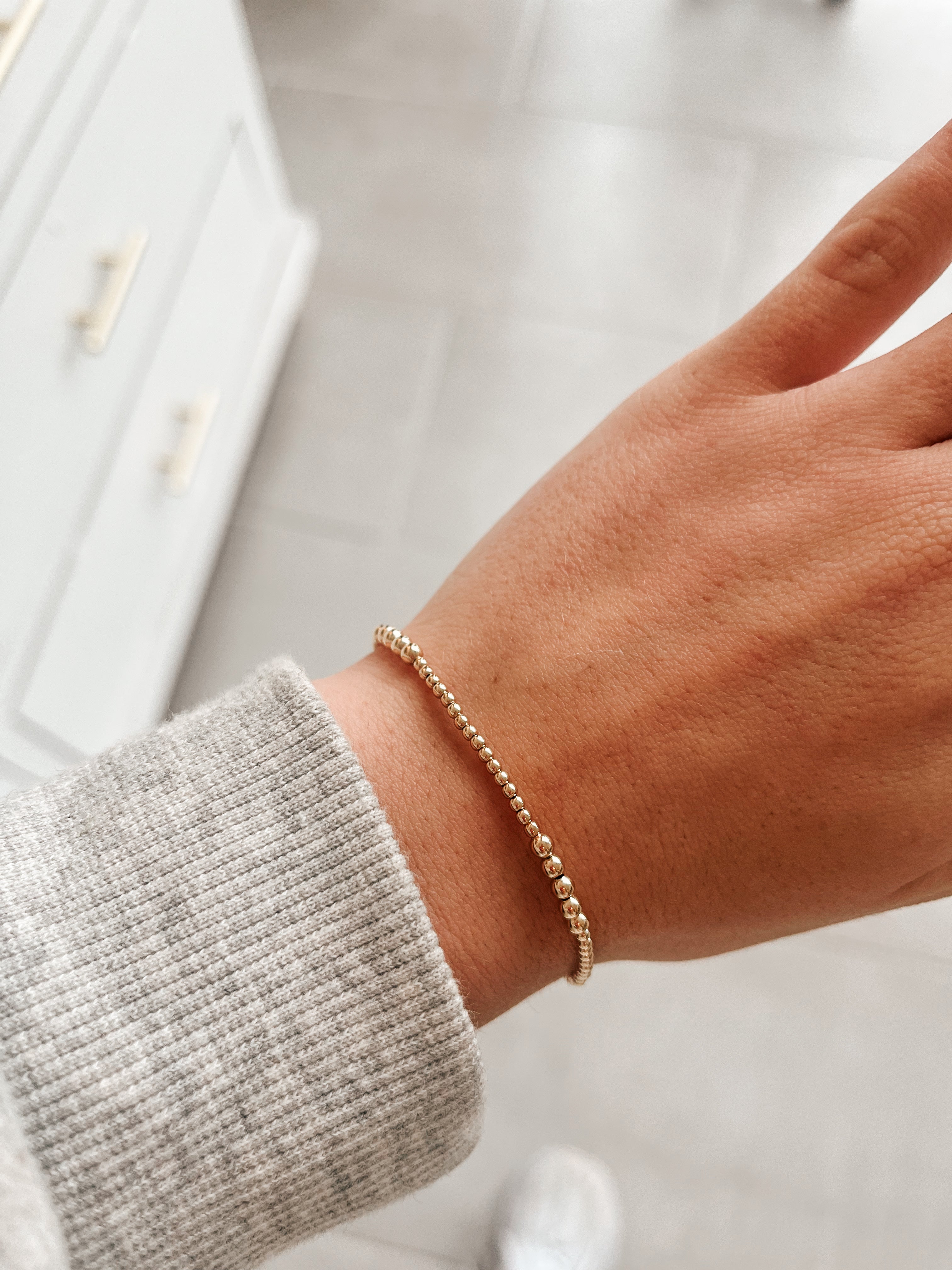 The Hamptons 2x3 14k Gold Filled Beaded Bracelet