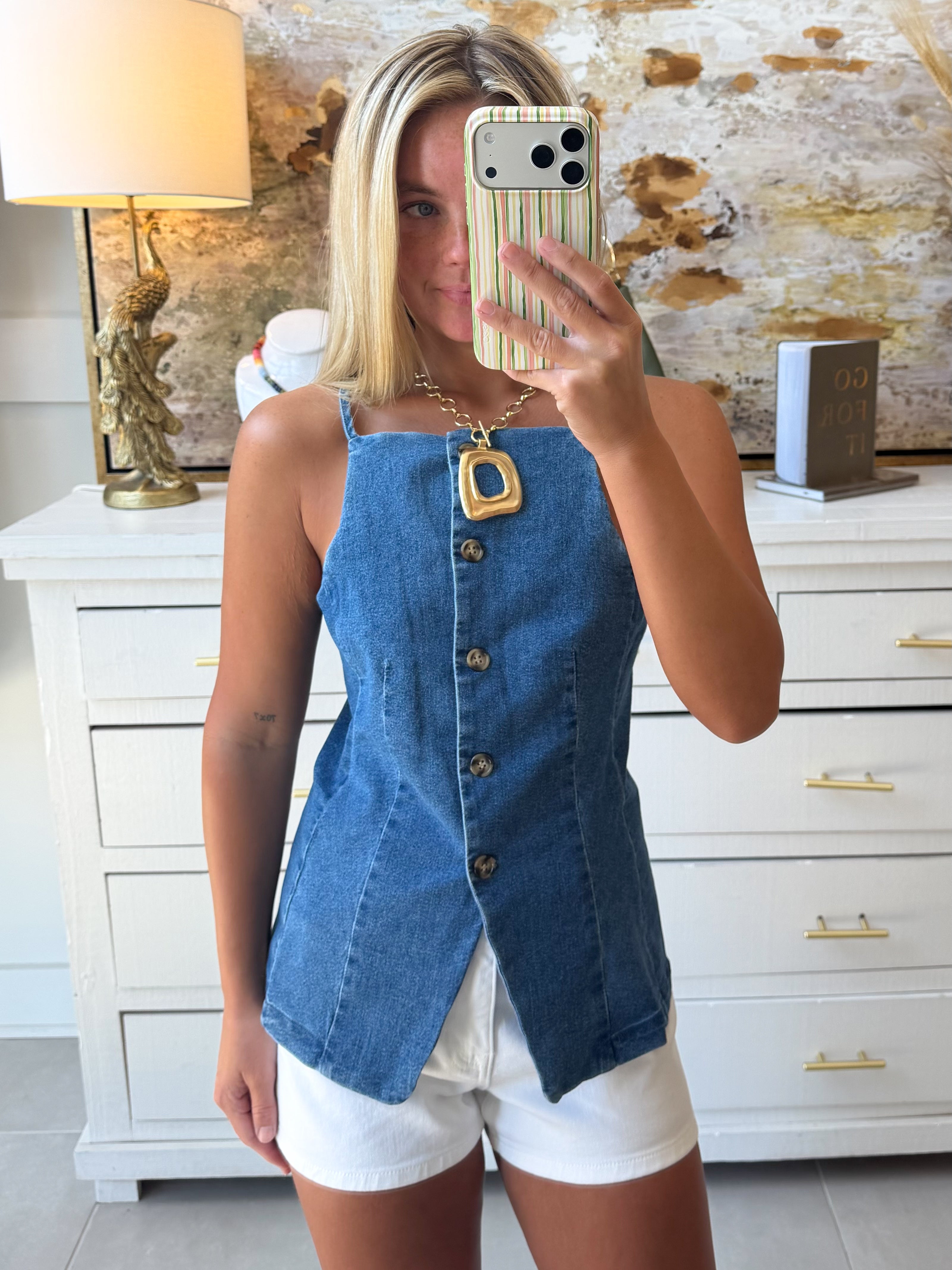 Just Music Denim Top
