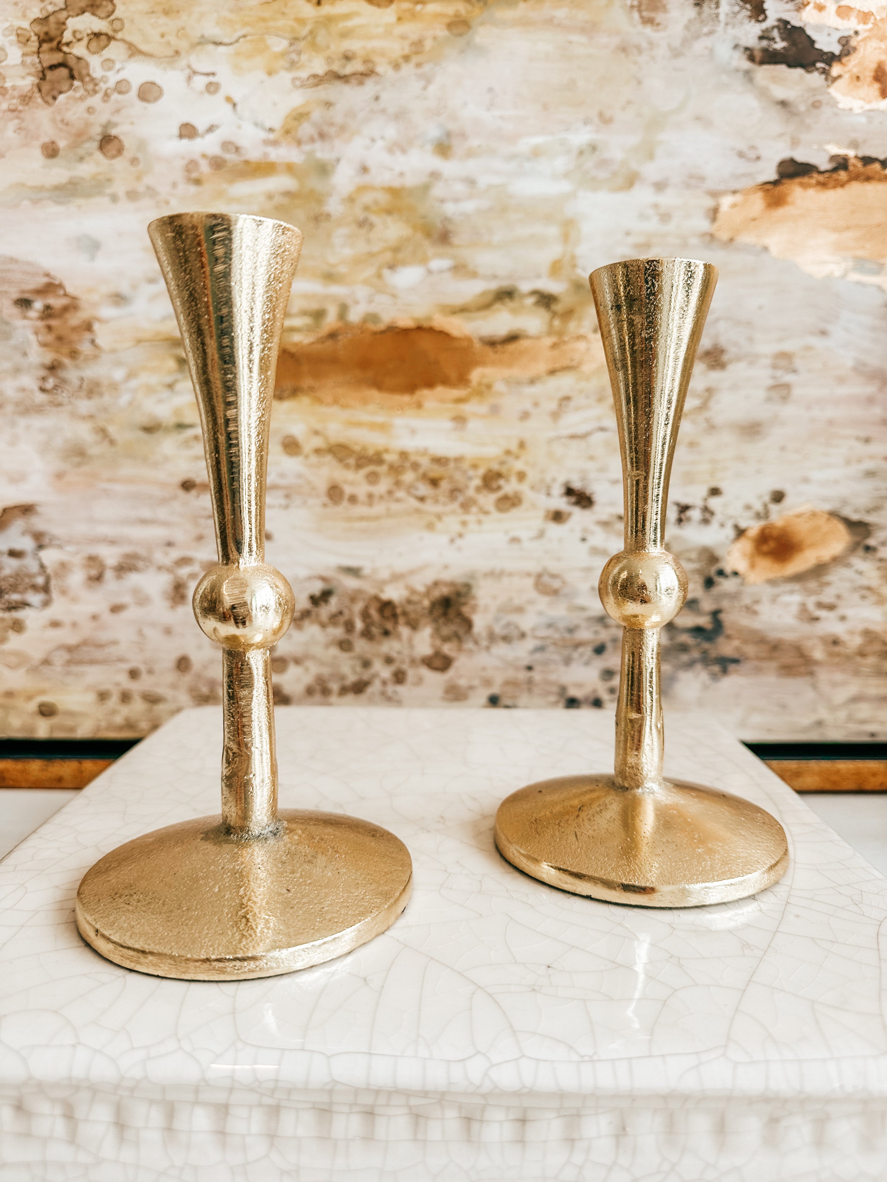 Flute Candlestick Holders