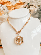 Load image into Gallery viewer, Reversible Beehive Gem Necklace
