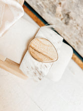 Load image into Gallery viewer, Jasper Stone Hide Cuff
