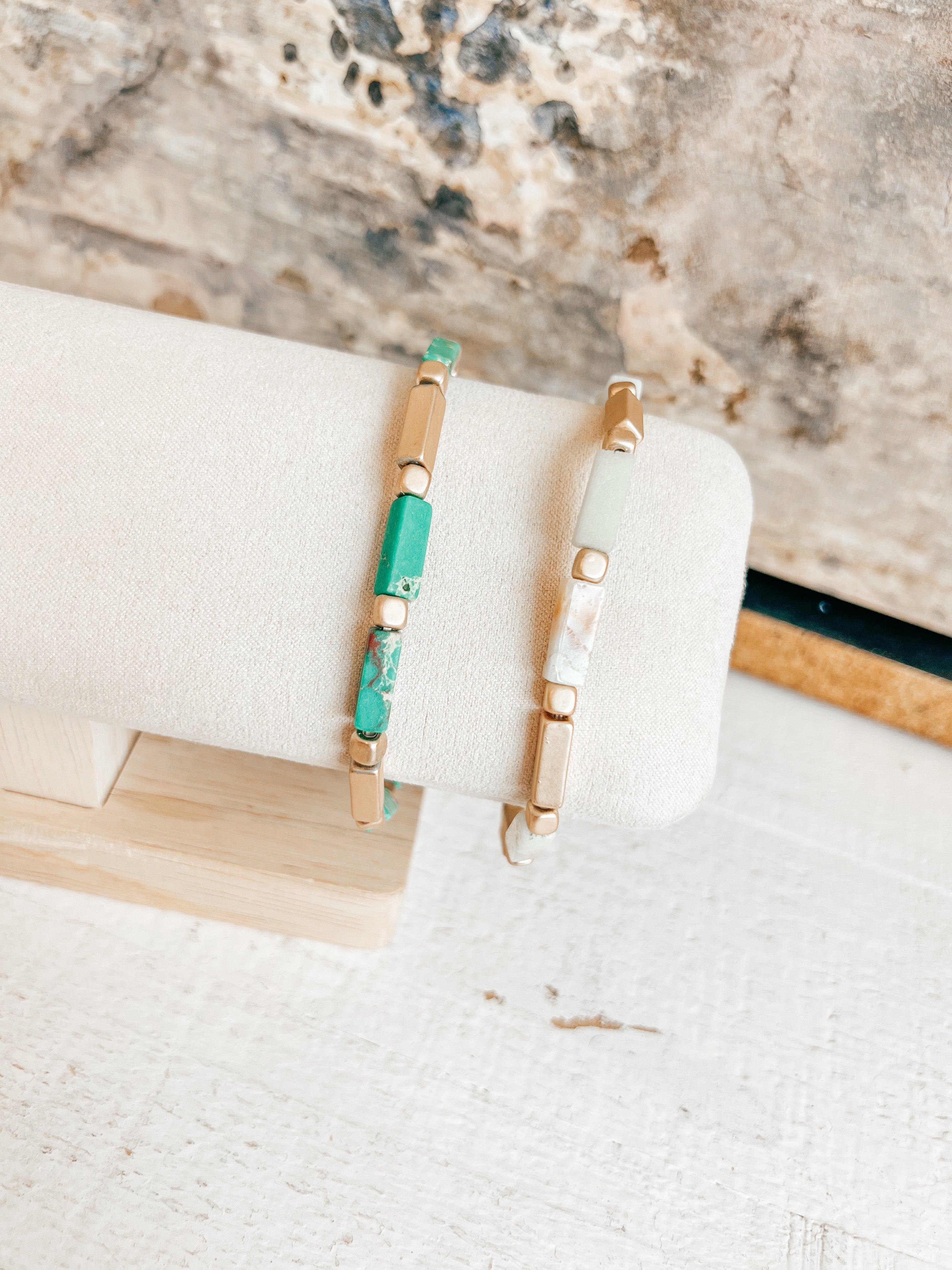 Stone Stackable Bracelet