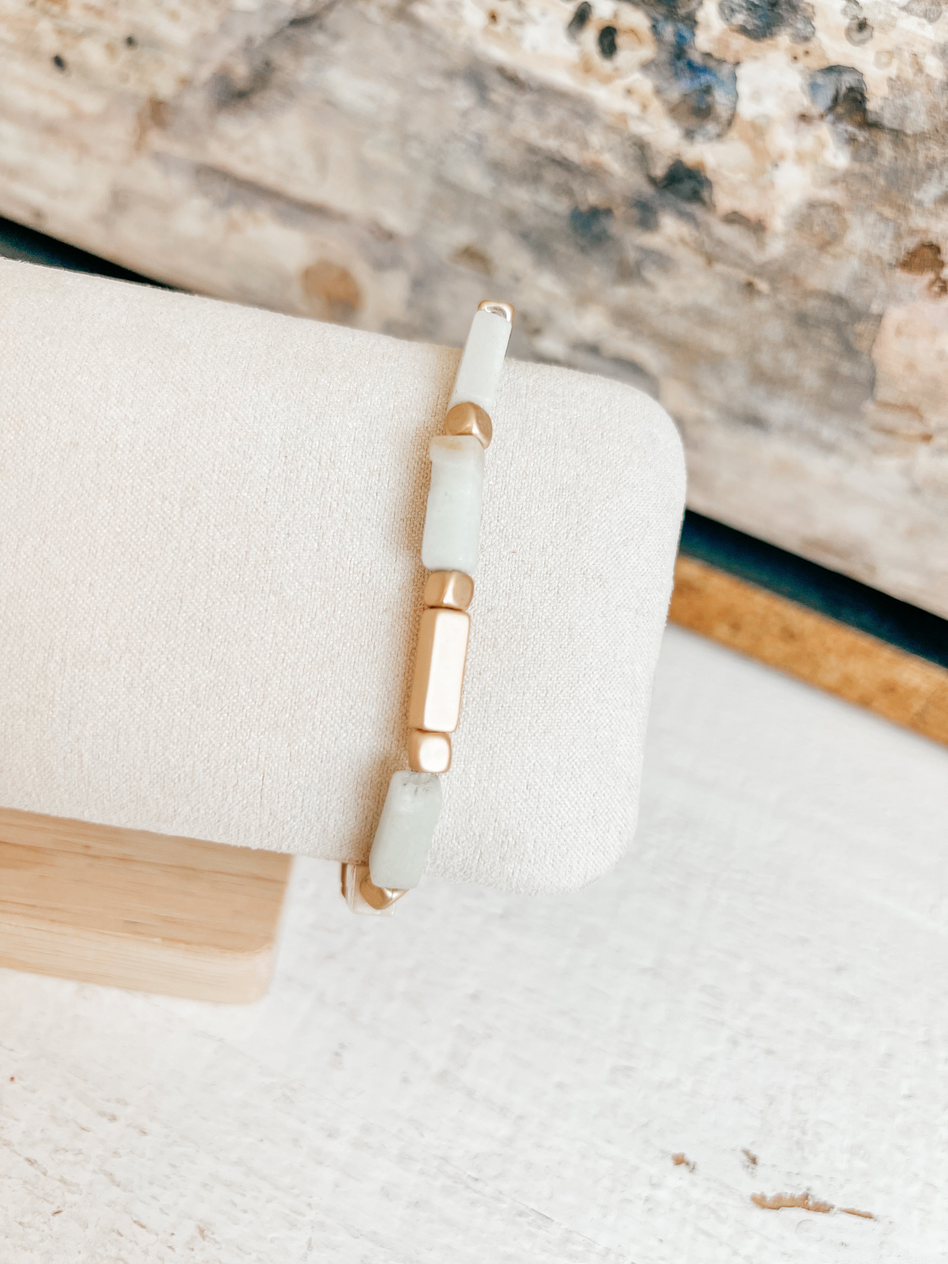 Stone Stackable Bracelet