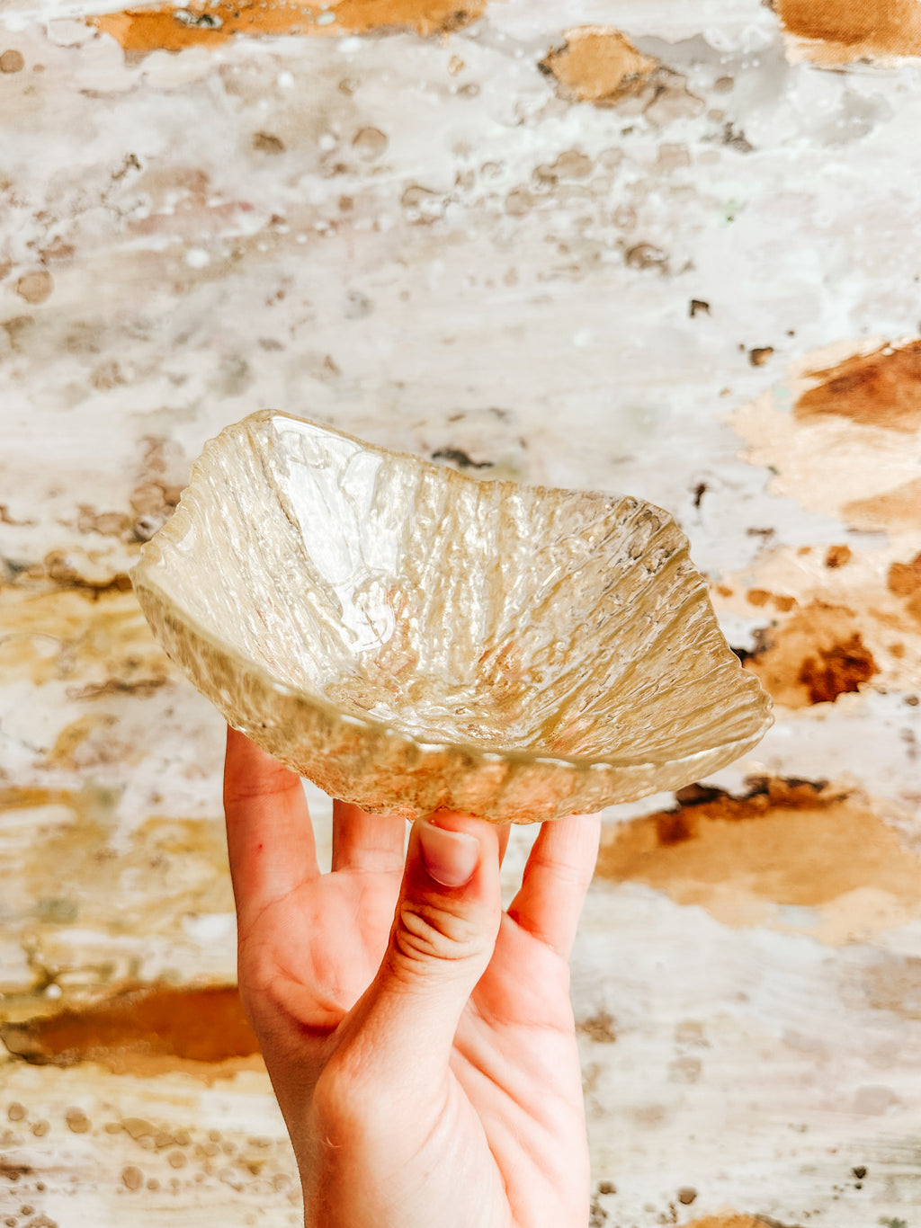 Textured Glass Dish