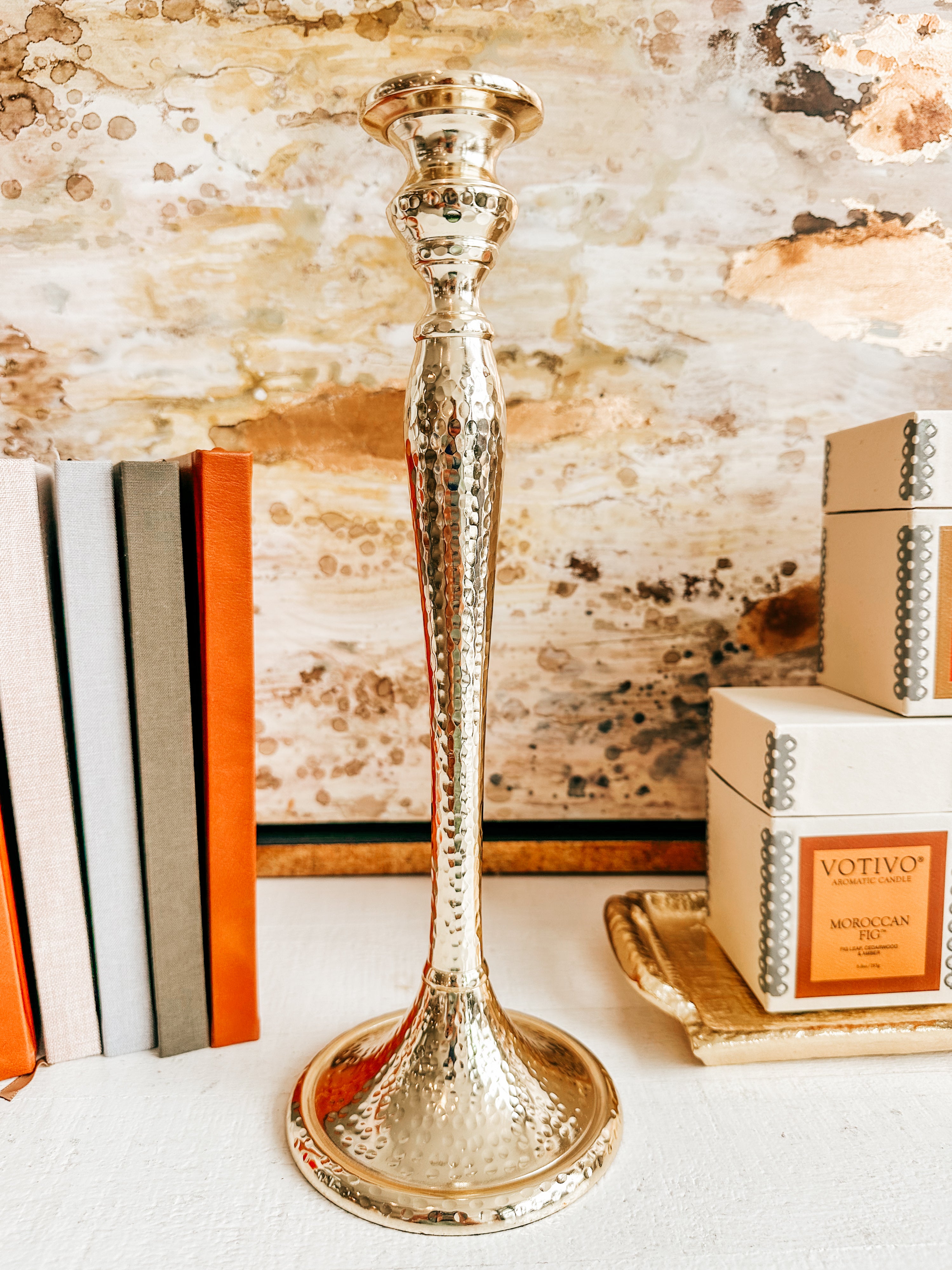 Textured Candlestick Holder
