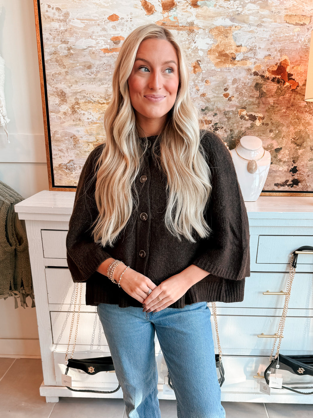 Olivia Shawl Sweater