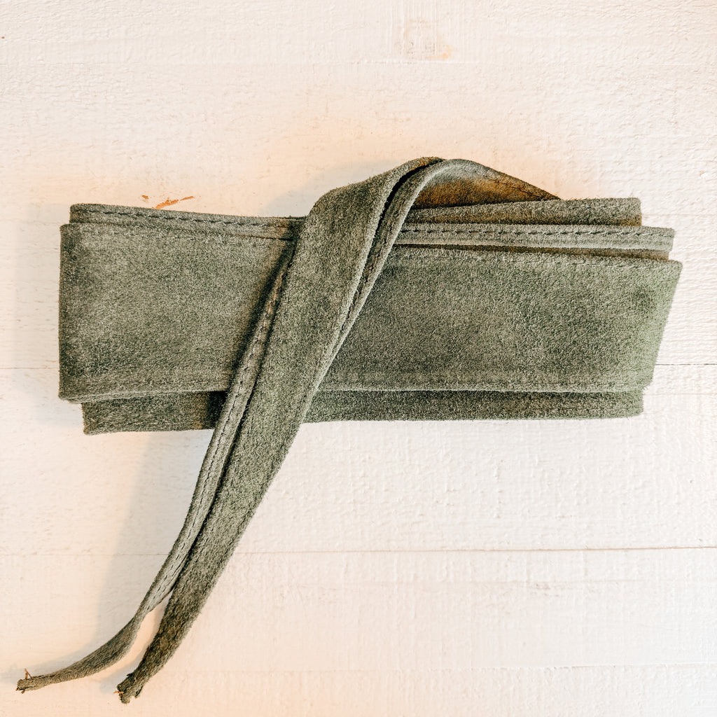 Suede Wrap Belt