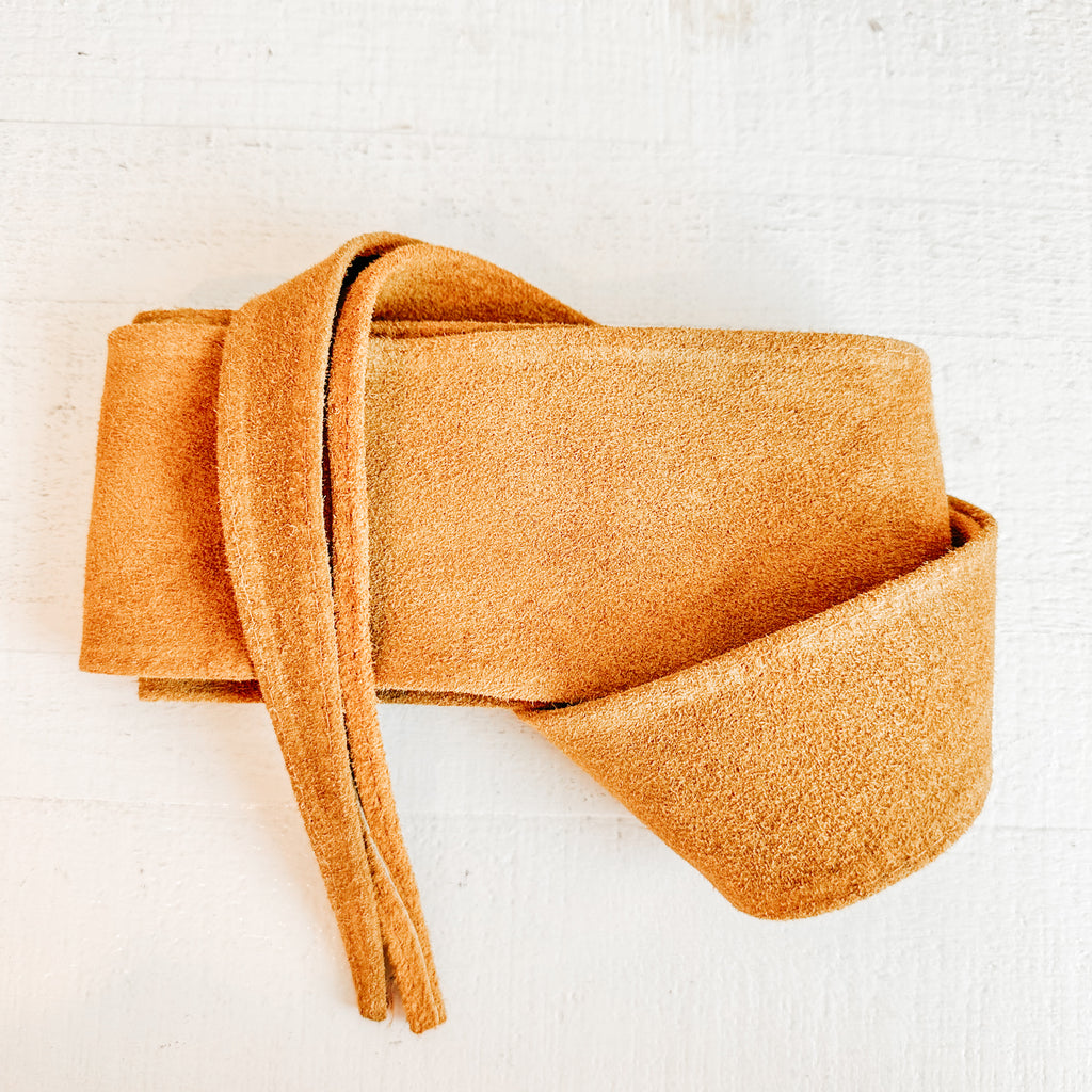 Suede Wrap Belt