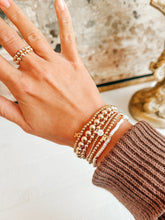 Load image into Gallery viewer, Luxe Cross Bracelet Pearl White
