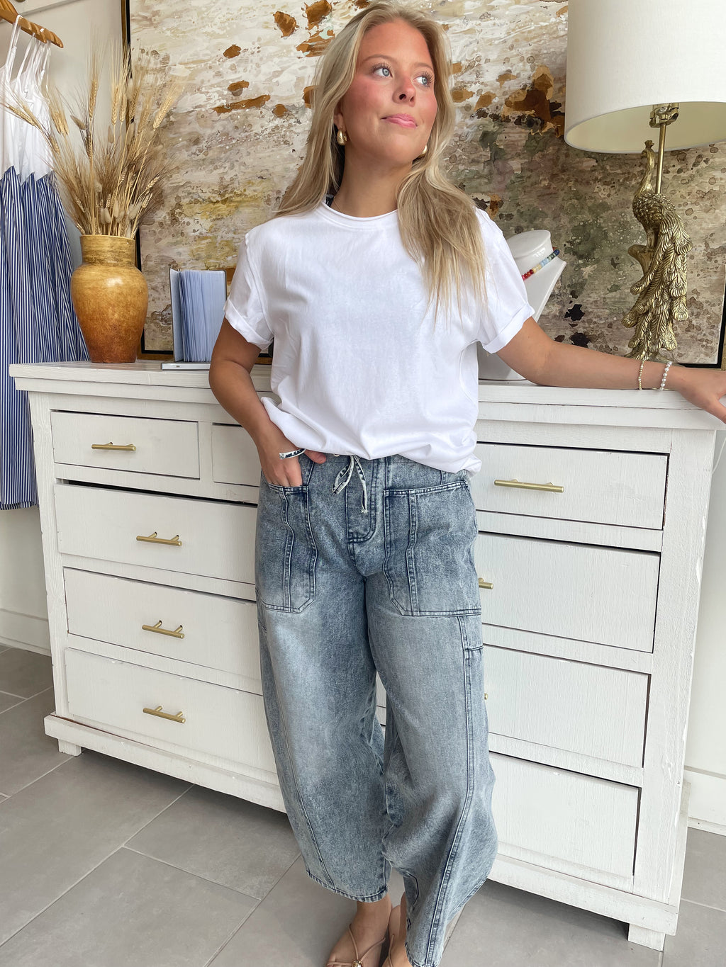 The Britt Barrel Jeans
