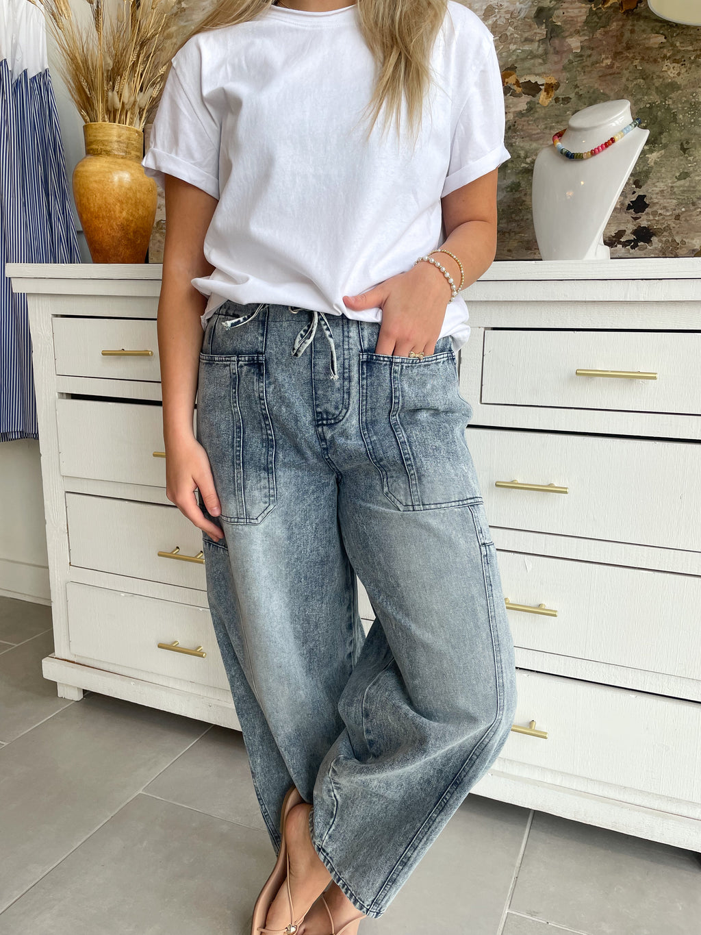 The Britt Barrel Jeans