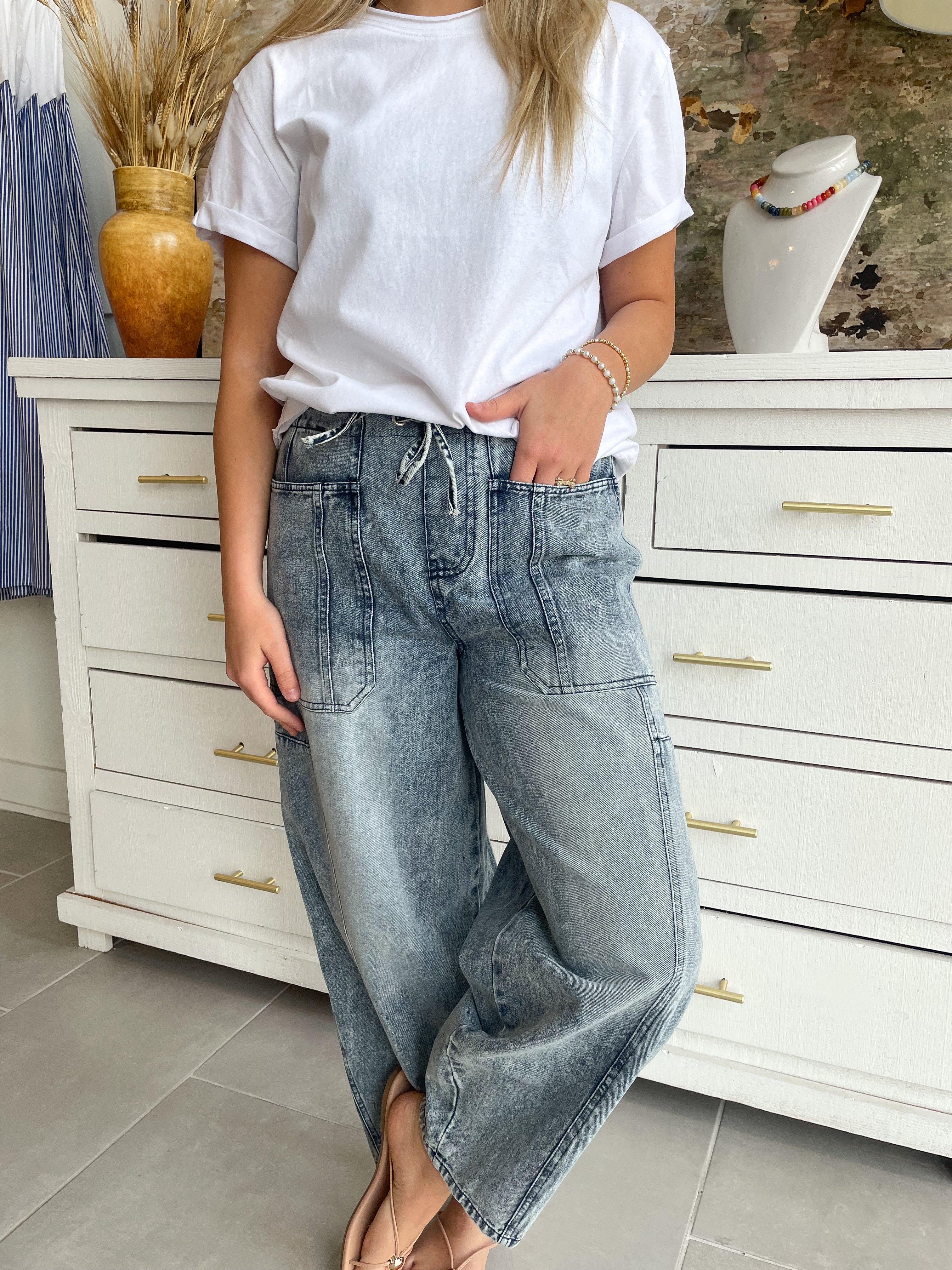 The Britt Barrel Jeans