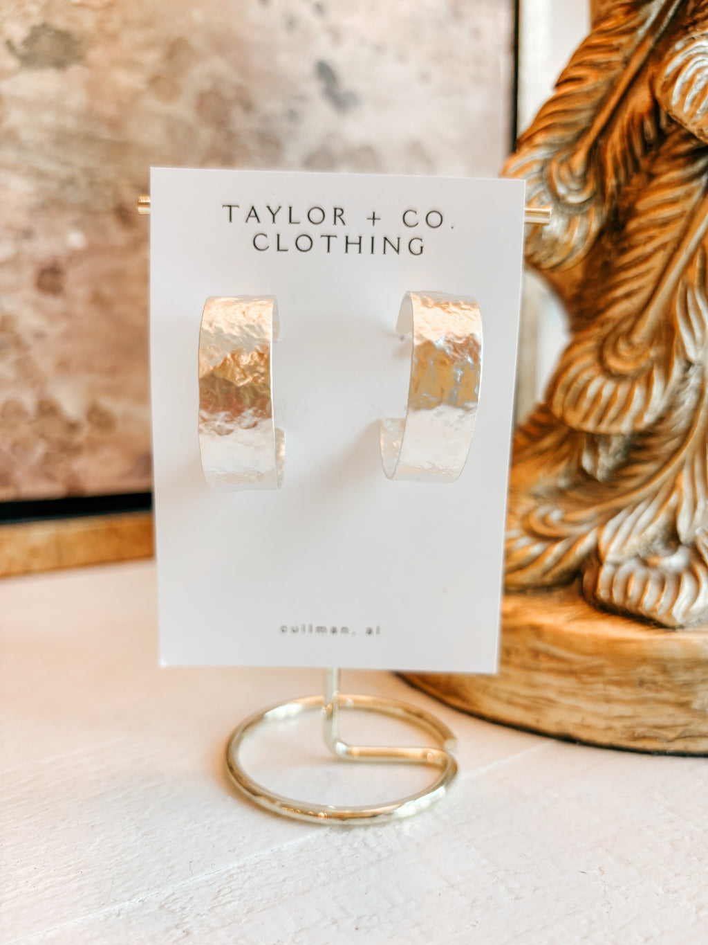 Eliza Textured Hoops