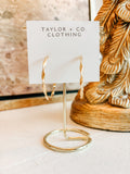 Twisted Gold Hoop