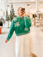 Load image into Gallery viewer, Falling Snowflakes Sweater
