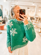 Load image into Gallery viewer, Falling Snowflakes Sweater

