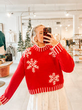 Load image into Gallery viewer, Falling Snowflakes Sweater
