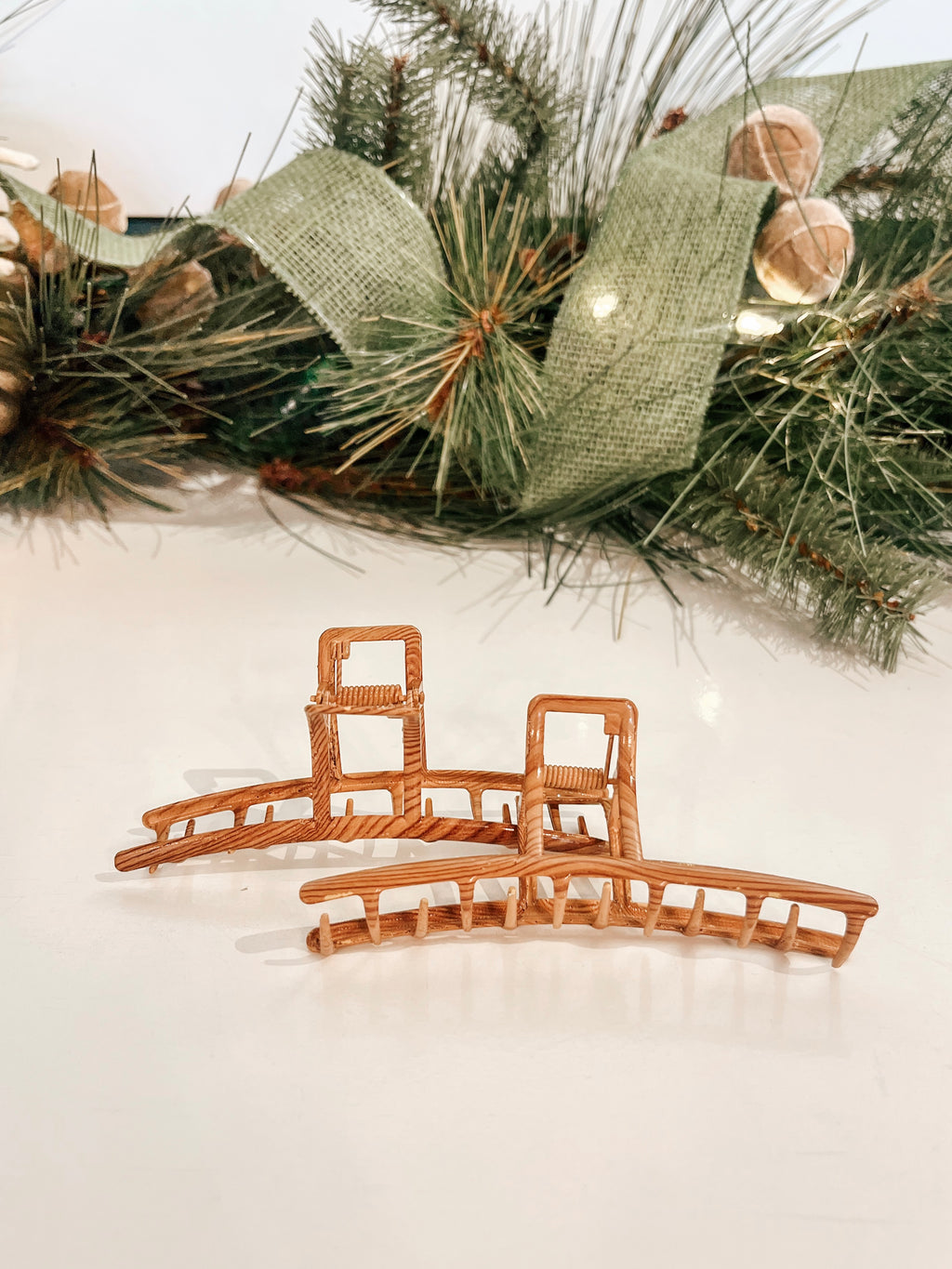 Bamboo Claw Clip