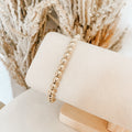 14k Gold Filled 6mm Karma Bracelet