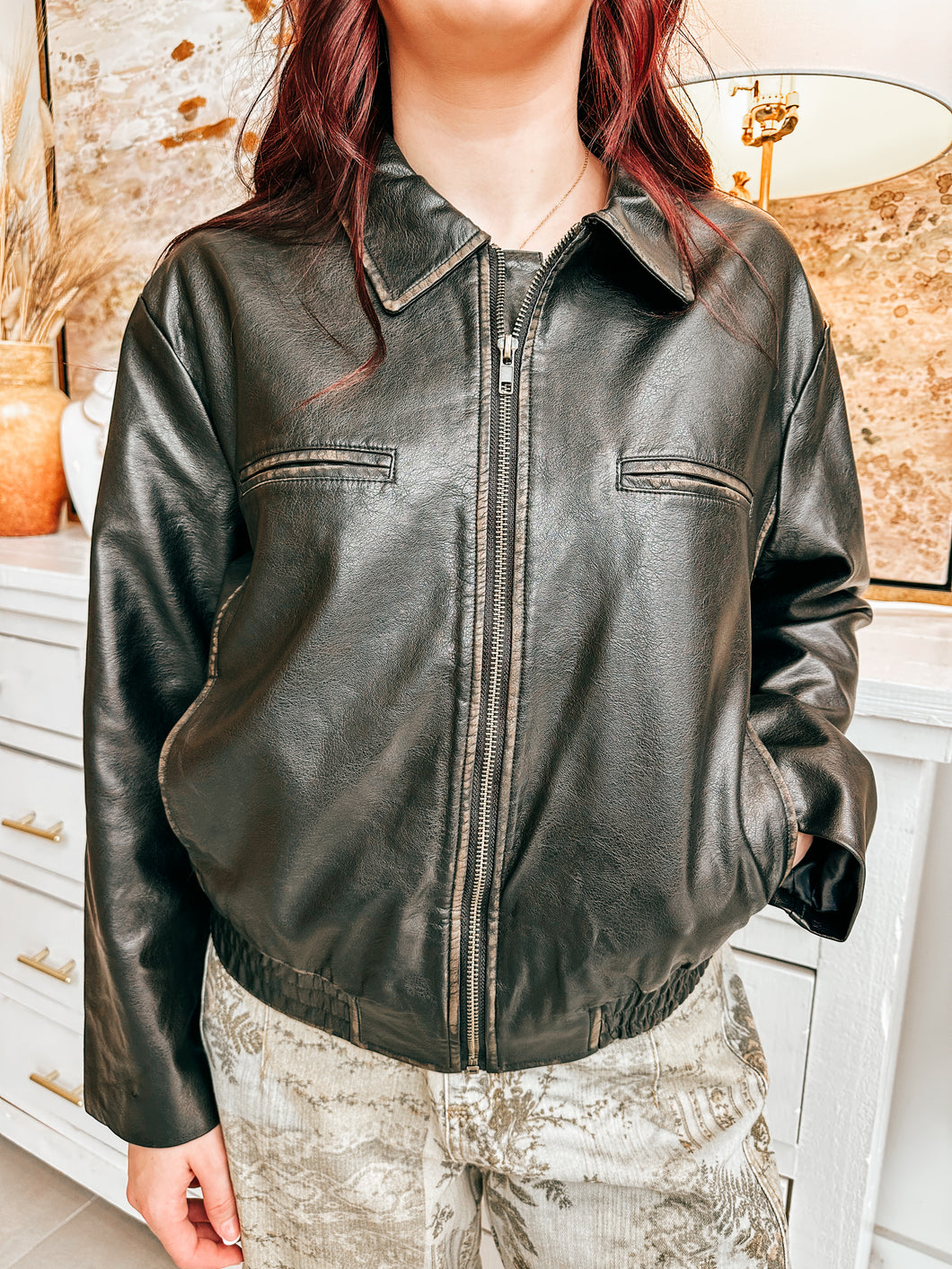 Back To Back Leather Jacket