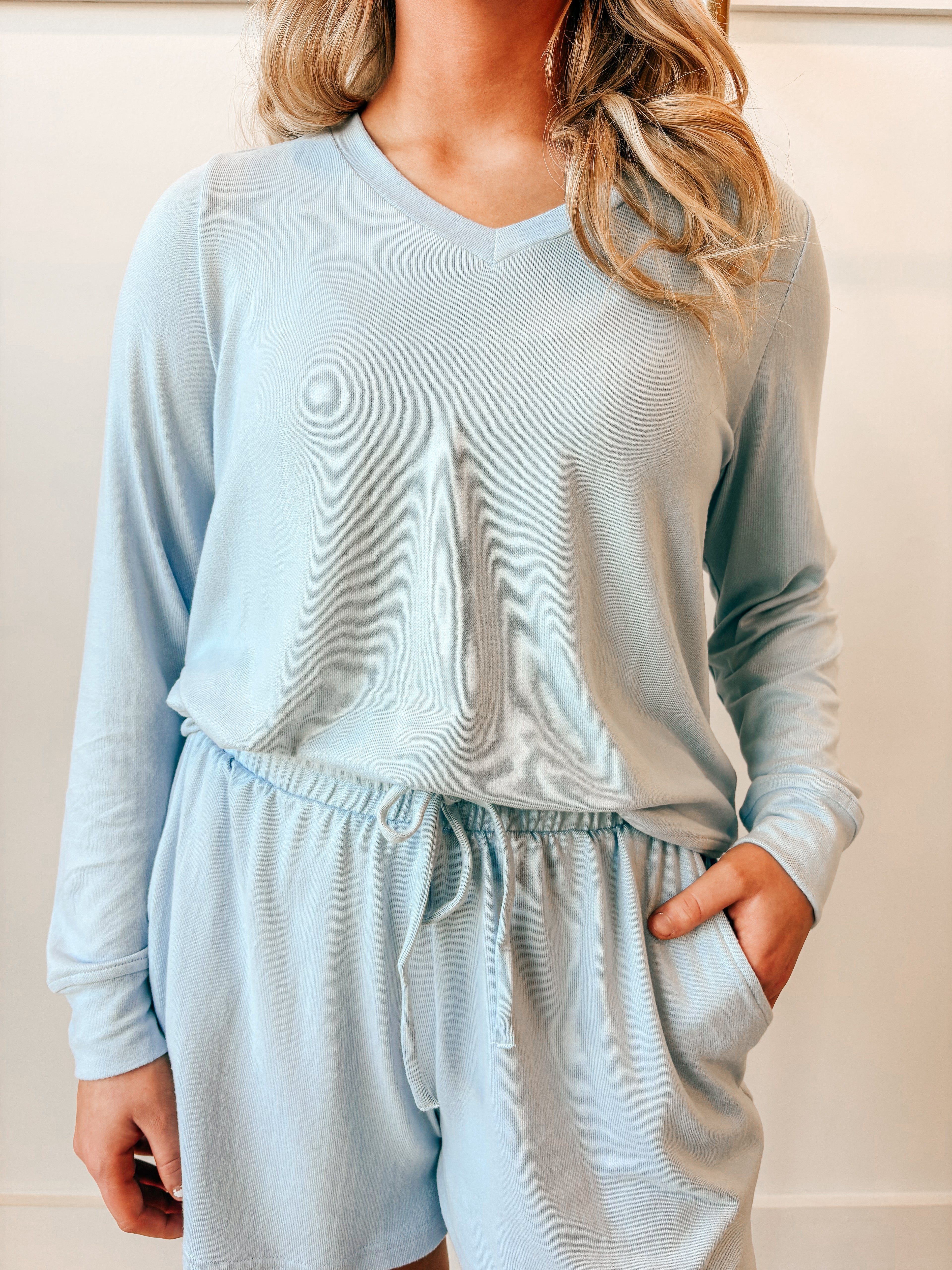 Carly Short Set-Blue