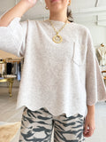 Nellie Scalloped Sweater Top