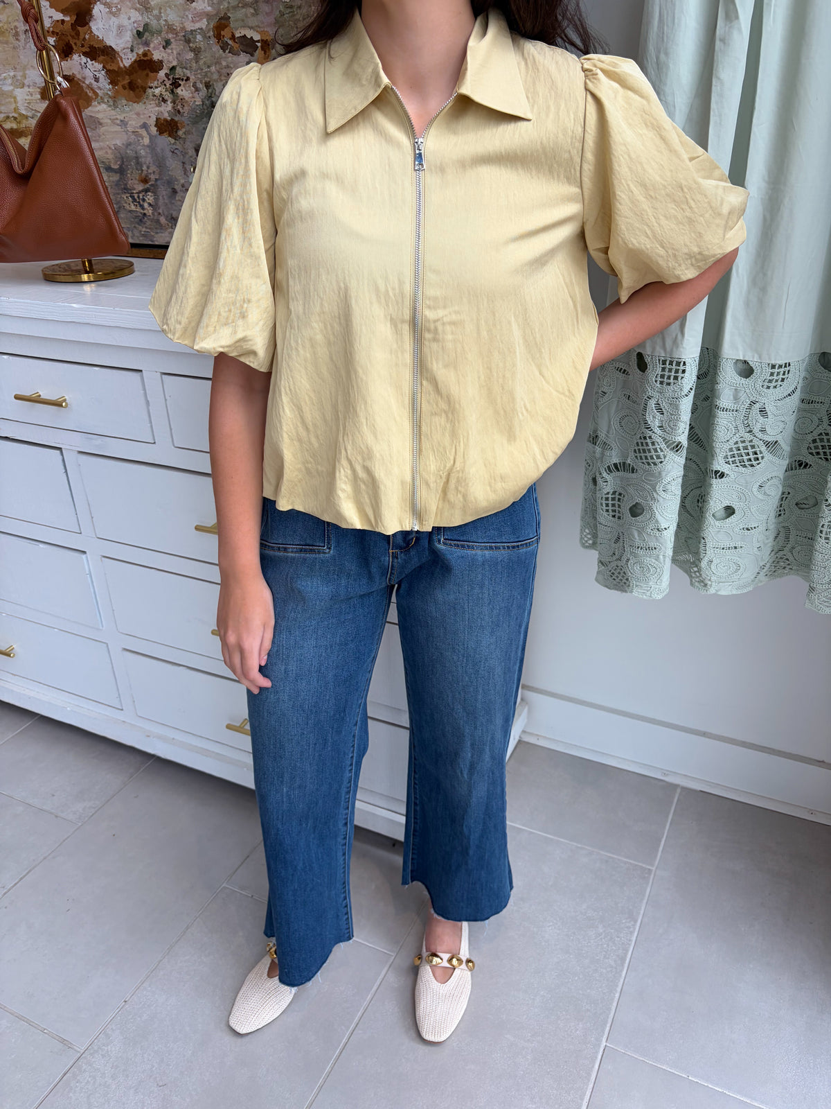 Camille Zip Blouse