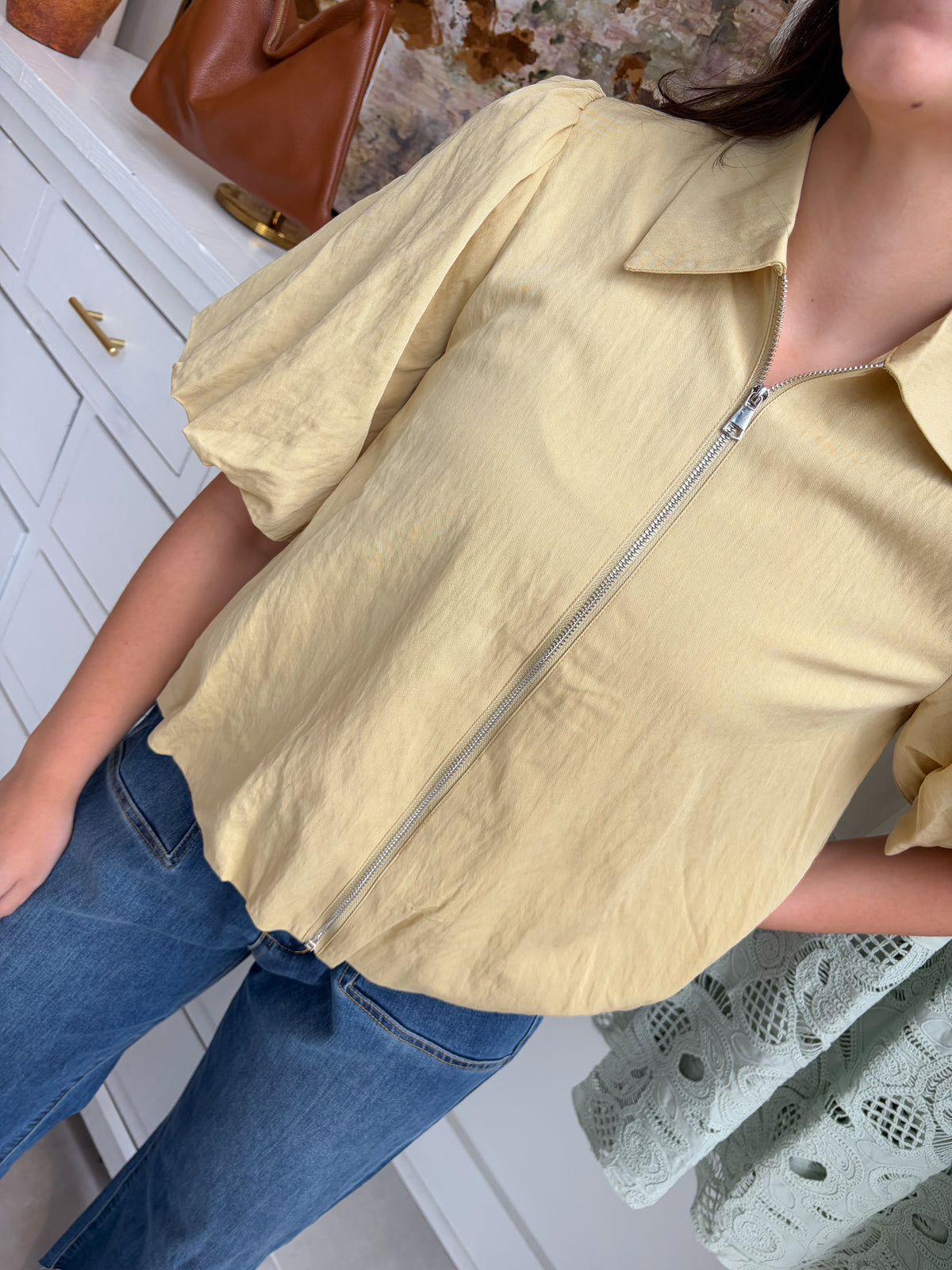 Camille Zip Blouse